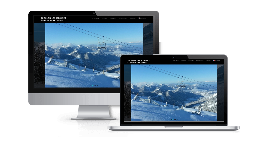 Thollon Les Memises Ski Apartment Website Design